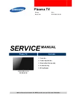 Samsung PS51D550C1WXZG Service Manual preview