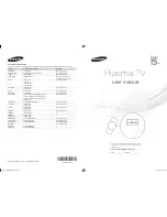 Preview for 1 page of Samsung PS51E550 User Manual