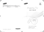 Preview for 1 page of Samsung PS51E8000GU User Manual