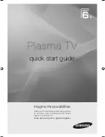 Samsung PS58C6500 Quick Start Manual предпросмотр