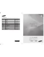 Samsung PS63A750 User Manual preview