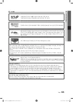 Preview for 123 page of Samsung ps63c7700yw User Manual