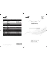 Samsung PS64F5500AM User Manual preview