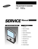 Preview for 1 page of Samsung PT54925S/SMS Service Manual