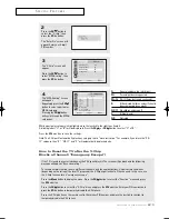 Preview for 61 page of Samsung PTH5598 Owner'S Instructions Manual