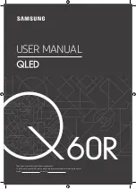 Samsung Q 60R Series User Manual preview