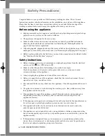 Preview for 2 page of Samsung Q1044(C/S/V) Owner'S Instructions Manual