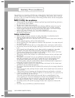 Preview for 4 page of Samsung Q1457A(V/T/S) Owner'S Instructions Manual