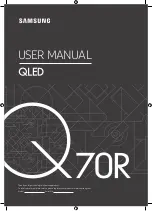 Samsung Q70R Series User Manual preview