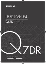 Preview for 1 page of Samsung Q7DR Series User Manual