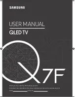 Samsung Q7F User Manual preview