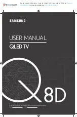 Samsung Q8D Series User Manual preview