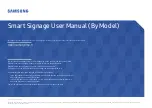 Предварительный просмотр 1 страницы Samsung QB13R User Manual