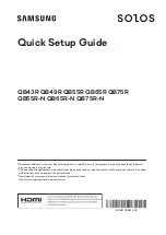 Samsung QB43R Quick Setup Manual preview