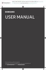 Preview for 1 page of Samsung QE50LS03AAUXZT User Manual