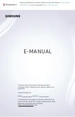 Samsung QE55S95BATXXN E-Manual preview