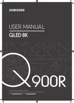 Samsung QLED 8K Q900R QE65Q900RBT User Manual preview