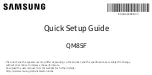 Samsung QM85F Quick Start Manual предпросмотр