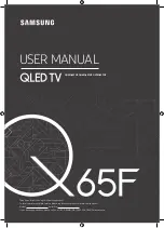 Preview for 1 page of Samsung QN55Q65FNF User Manual