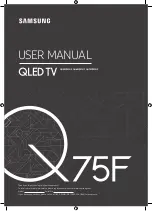 Preview for 1 page of Samsung QN55Q75FNF User Manual