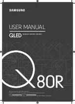 Preview for 1 page of Samsung QN55Q80RAF User Manual