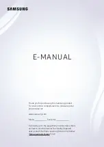 Samsung QN65Q65BAFXZX E-Manual preview