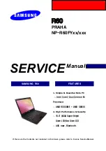 Samsung R60 NP-R60FY series Service Manual preview