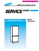 Preview for 1 page of Samsung RB1844SL Service Manual