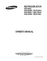 Samsung RB1944SL Owner'S Manual preview