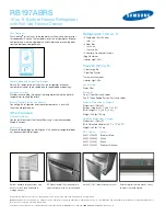 Preview for 2 page of Samsung rb197ab** xaa Specifications