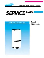 Samsung RB2044SL Service Manual preview