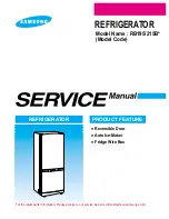 Предварительный просмотр 1 страницы Samsung RB215B Series Service Manual