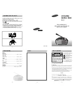 Samsung RC-29 Operating Instructions preview