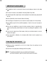 Preview for 2 page of Samsung RC-5513V Operating Instructions Manual