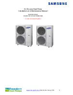 Preview for 3 page of Samsung RC160MHXEA Installation And Maintenance Manual