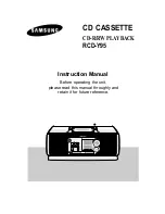 Samsung RCD-Y95 Instruction Manual preview