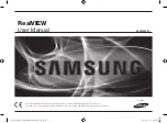 Samsung RealVIEW SEW-3042W User Manual предпросмотр