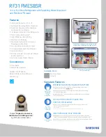 Preview for 1 page of Samsung RF31FMESBSR Specifications