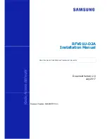 Samsung RFV01U-D2A Installation Manual preview