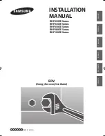 Preview for 1 page of Samsung RHF025EE Series Installation Manual