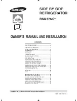 Preview for 1 page of Samsung RM257AC Series Owner'S Manual And Installation