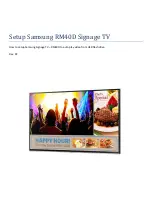 Samsung RM40D Setup Instruction preview