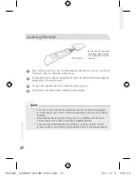 Preview for 20 page of Samsung RMC30D1 User Manual