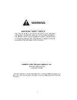 Preview for 2 page of Samsung RS2530BSH Service Manual