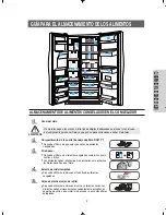 Предварительный просмотр 9 страницы Samsung RS275ACBP - 27 cu. ft. Refrigerator Manual De Instalación Y Uso