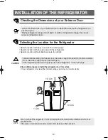 Preview for 18 page of Samsung RS60DJSM Owner'S Manual And Installation