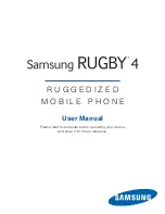 Samsung Rugby 4 User Manual preview