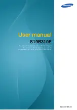 Samsung S19B310E User Manual preview