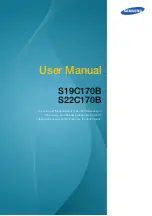 Preview for 1 page of Samsung S19C170B User Manual