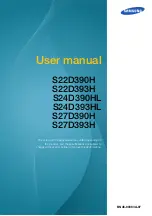 Предварительный просмотр 1 страницы Samsung S22D390H User Manual